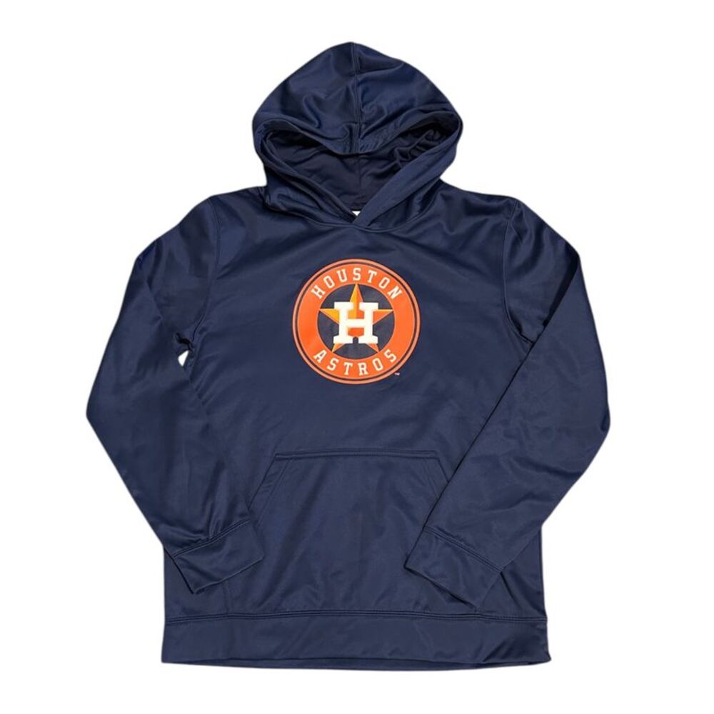 MLB Houston Astros Youth Hoodie Sweatshirt in Navy Blue, XL (18/20)